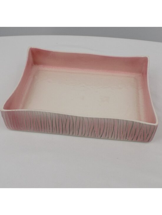 Stewart McCulloch Other - Stewart McCulloch Pink Console Bowl 9 3/8" x 6 7/8" Rectangle Vintage FLAW
